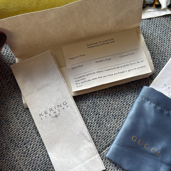 Gucci 61mm blue square sunglasses with star attachable/detachable charms NWT - Picture 16 of 17